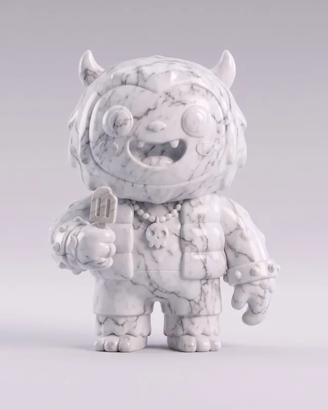 Marble Yeti, a collectible vinyl figure