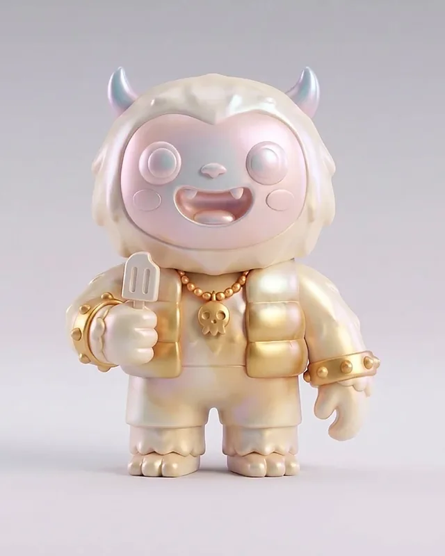 Pearl Yeti, a collectible vinyl figure