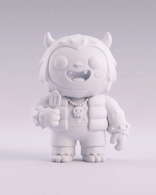 Chalk Yeti, a collectible Yeti character